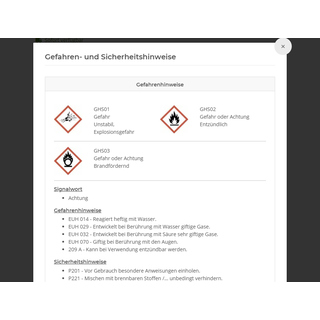 CSS Gefahrenhinweise